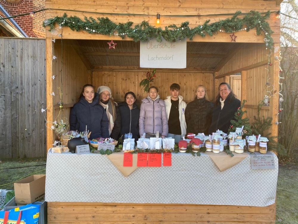 Stand auf dem Weihnachtsmarkt
