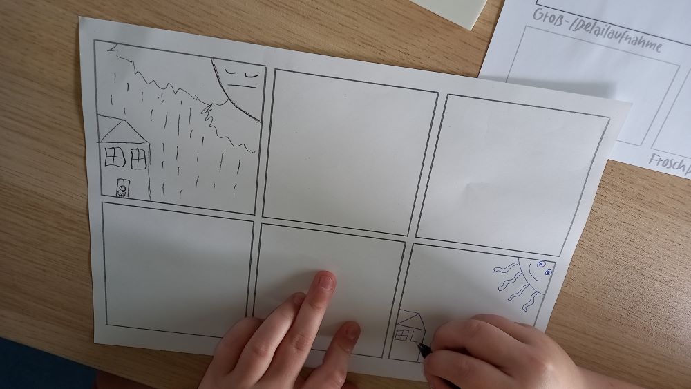 Schülerarbeit im Rahmen des Comicworkshops