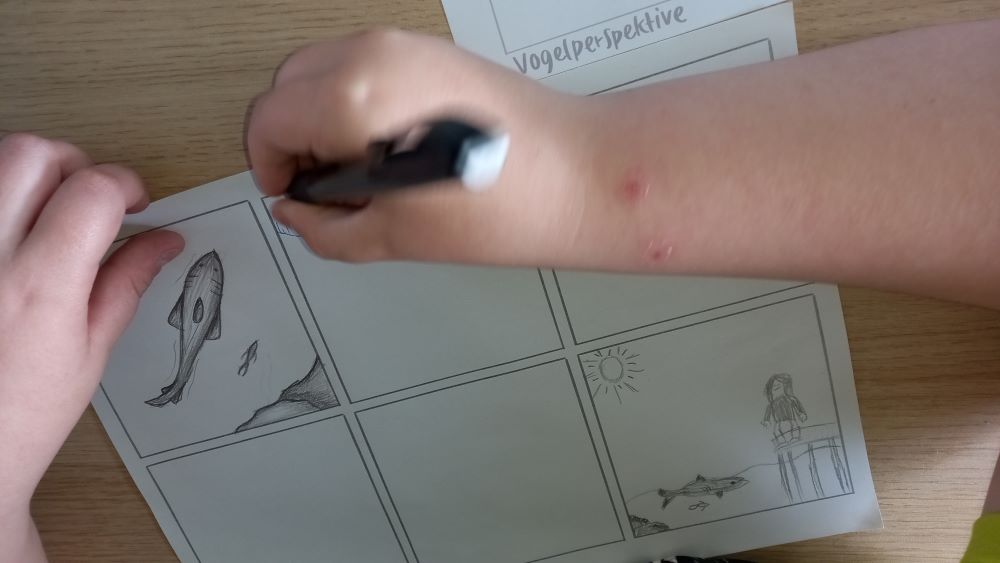 Schülerarbeit im Rahmen des Comicworkshops