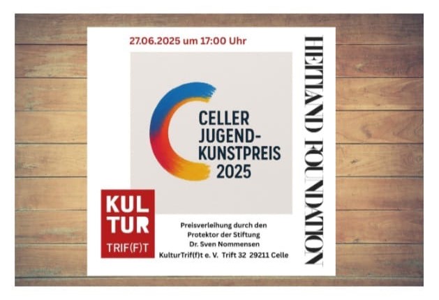Hinweis auf die Verleihung des Celler Jugend-Kunstpreises 2025