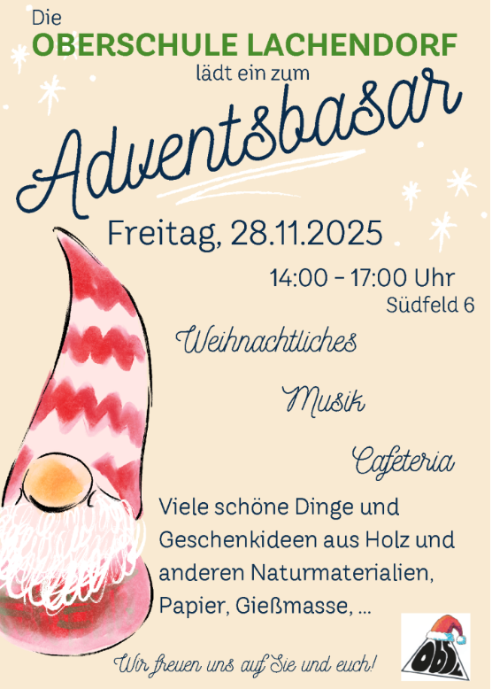 Einladung zum Adventsbasar 2025