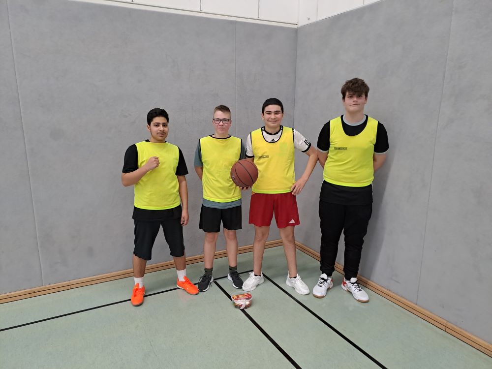 Das Gewinnerteam des Turniers im Basketball-Events