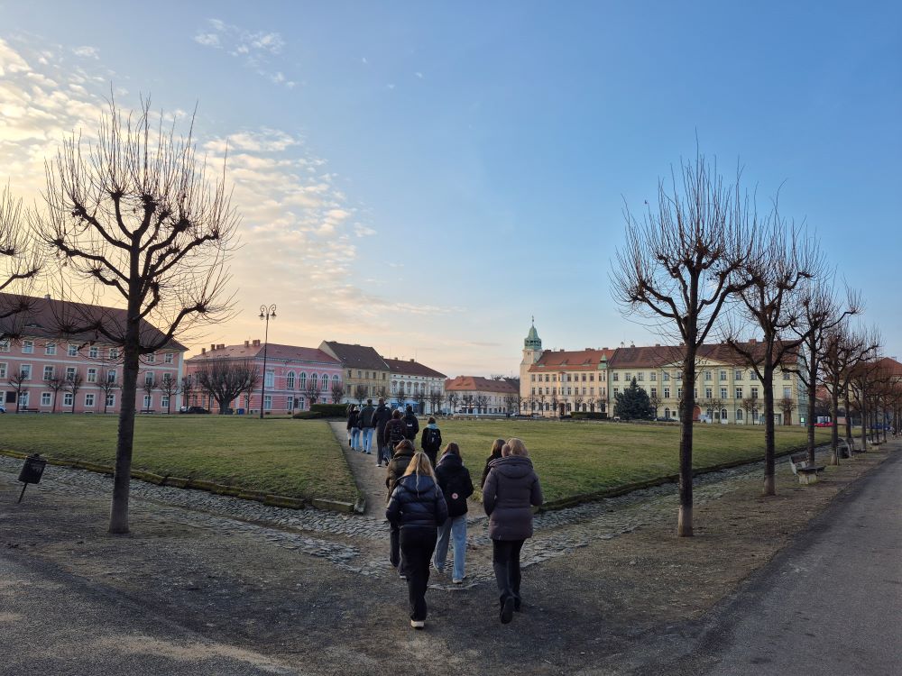Spaziergang durch Prag beim Tschechien-Austausch