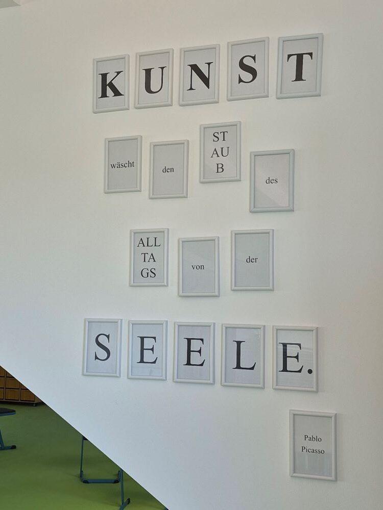 Picasso-Zitat im neuen Kunstraum