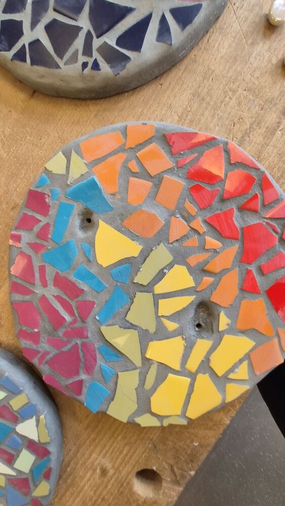 Beim Mosaikprojekt entstandenes Mosaik
