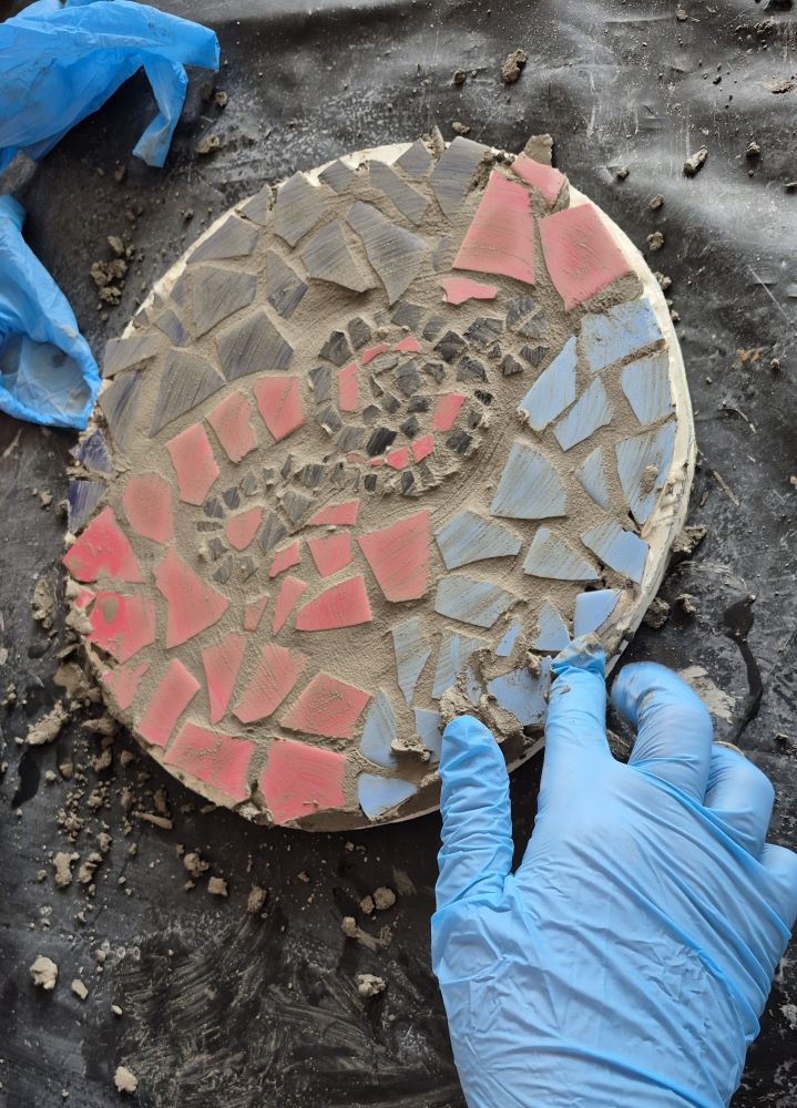 Entstehungsprozess eines Mosaiks